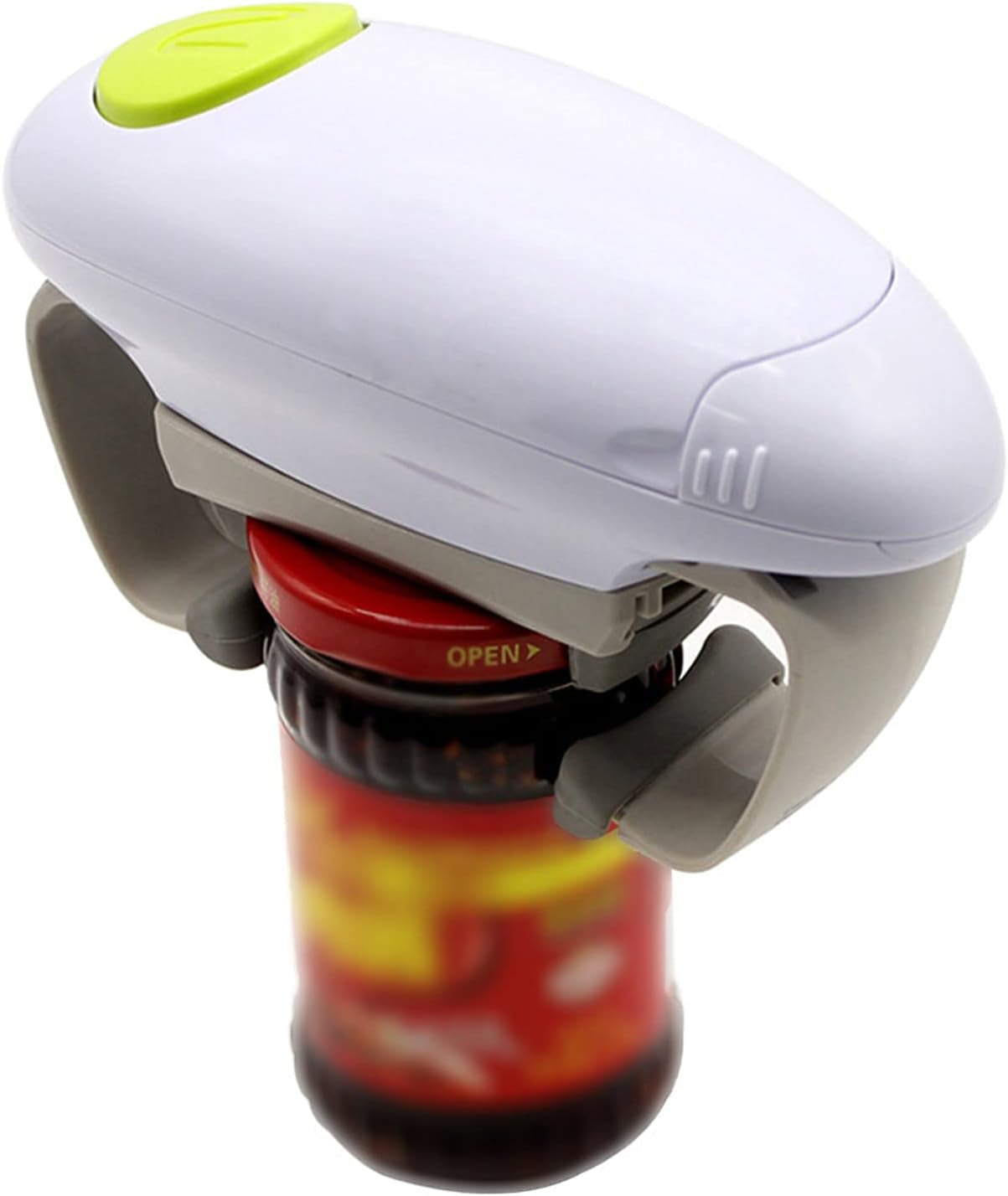 One Touch Electric Can Opener, Kitchen Hand Free Glass Jar Automatic Bottle Openers, Electric Tin Openers for Arthritic Hands, Elderly, Left Handed