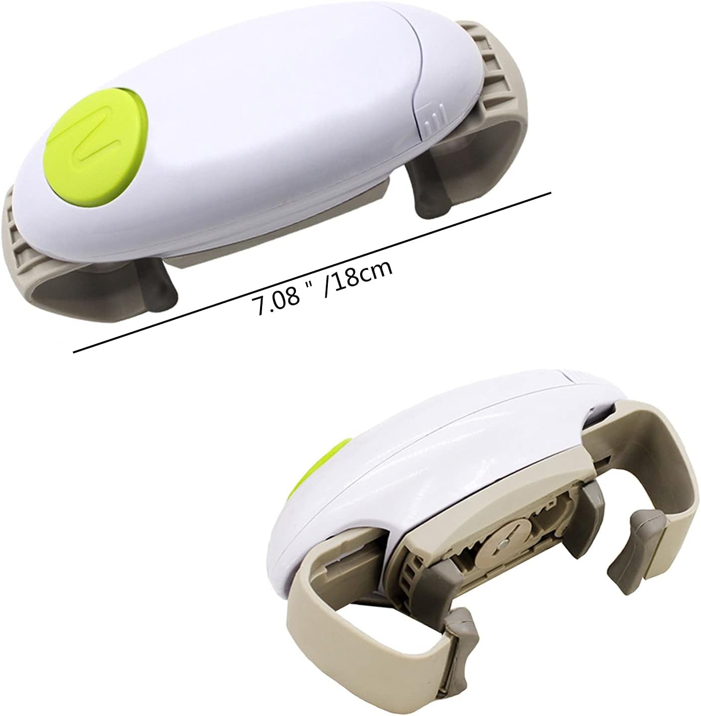 One Touch Electric Can Opener, Kitchen Hand Free Glass Jar Automatic Bottle Openers, Electric Tin Openers for Arthritic Hands, Elderly, Left Handed